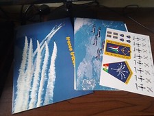 FRECCE TRICOLORI 1987 , brochure + adesivi - Ramstein-Nutarelli, Alessio-NALDINI