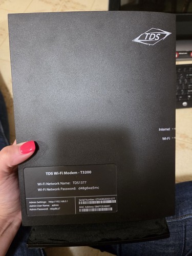 Tds modem t3200 - tds, wi-fi