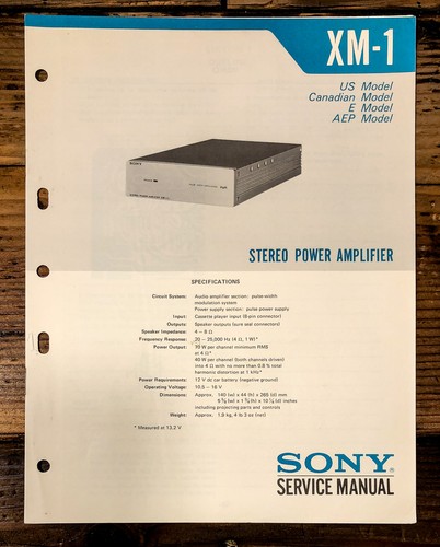 Sony amplificatore - xm-1,