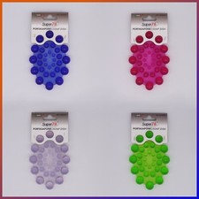 Piattino porta saponetta posa sapone plastica bagno Blu Fucsia Trasparente Verde