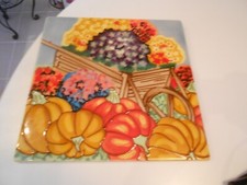 autumn wheel barrel wall