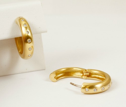 Orecchini cerchio oro 750 - a,