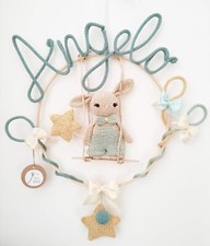 Fiocco nascita uncinetto 