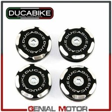 Tappi Telaio in Alluminio Lavorato Nero Ducabike Ducati Monster 900 1993 > 2002