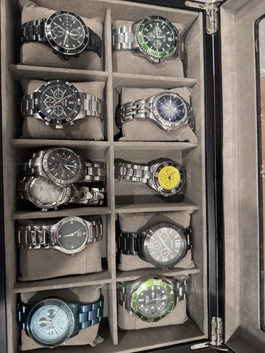Pacchetto orologio con - con, vetrina