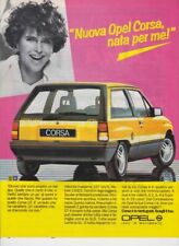 advertising Pubblicità-AUTO OPEL CORSA  1986 AUTO EPOCA VINTAGE CAR