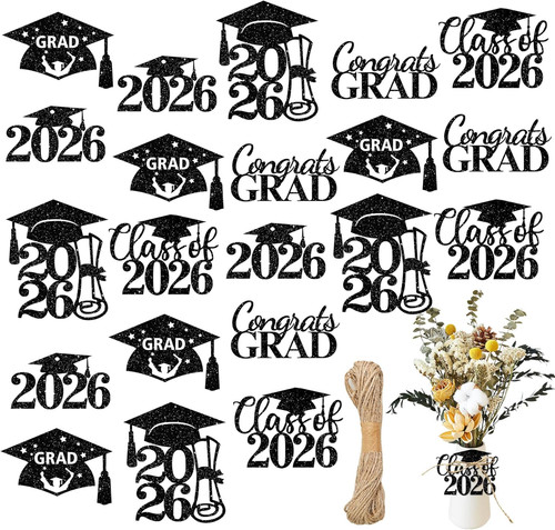 50pz ritagli laurea etichette - 50pz,