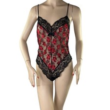 Body vintage Nan Flower rosso