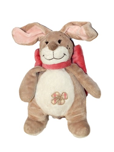Doudou lapin beige rose - doudou,