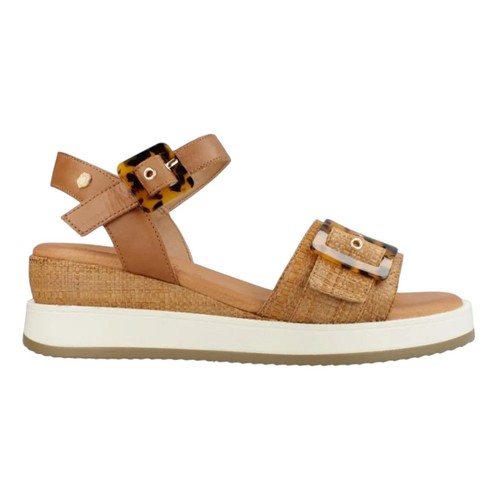 Carmela sandalo camel pelle - camel,