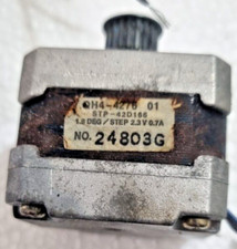 ? 2 Motori stepper Minebea & Sanyo STP-42D166 funzionanti usati CNC 3D DIY
