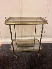 Carrello portavivande in ottone vintage anni '70