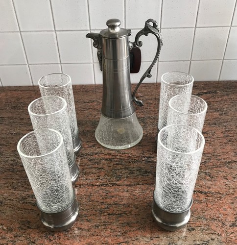 Bicchieri caraffa vetro - 6, e