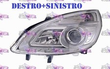 COPPIA FARI FANALE PROIETTORE DX+SX CROMATO RENAULT SCENIC 06>09 DAL 2006AL 2009