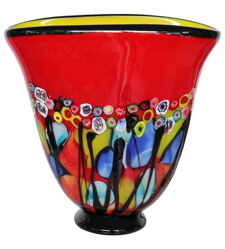 Vaso vetro scultura murano - di,