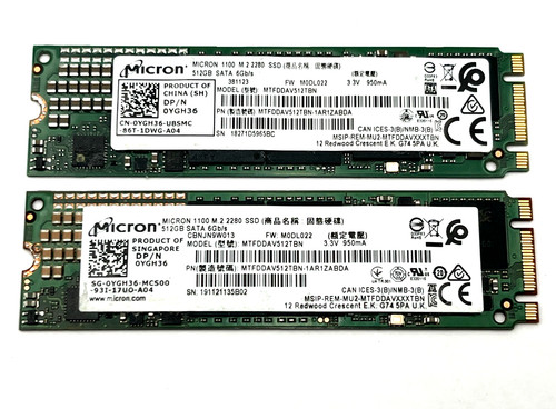 Lotto 512gb micron 1100 - di, 2