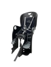 Seggiolino bici per portapacchi - sicuro con cinghie per bambini