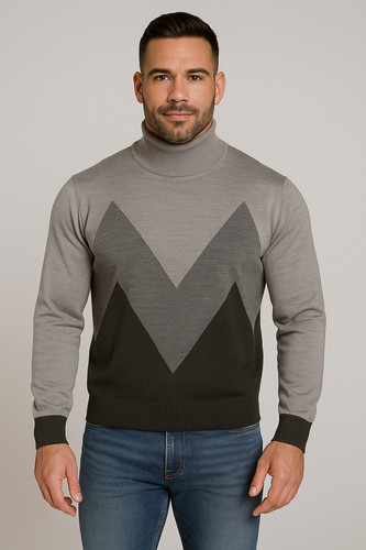 Maglione dolcevita polsini - maglione,