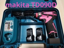 Avvitatore a percussione Makita Td090D funzionamento confermato rosa fluorescente 10,8V Giappone