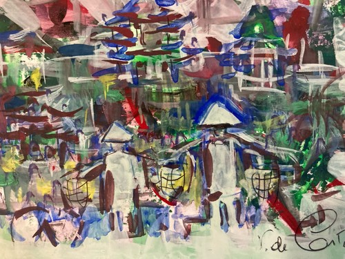 Très belle peinture - peinture, gouache