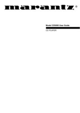 Marantz CD5000 CD Player