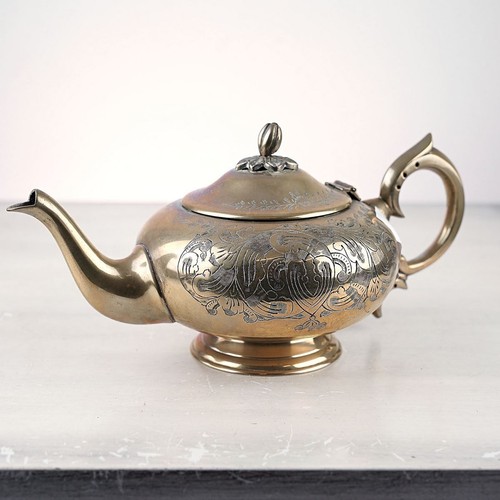 Teiera vintage ottone - teiera,