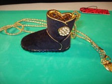 Betsey Johnson Blue 3~D Velvet