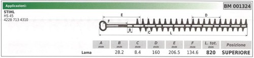 Lama superiore stihl - superiore,