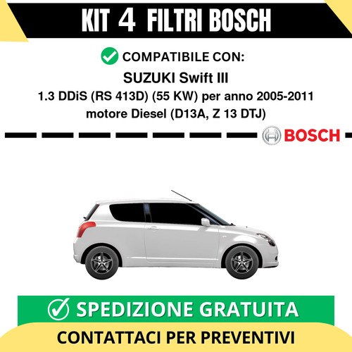 Kit bosch filtri tagliando - 4,