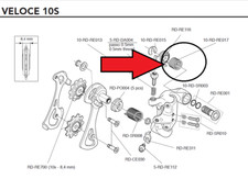 MOLLA DI RITORNO CAMBIO CAMPAGNOLO VELOCE ART RE017