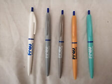 5 PENNE A SFERA BIC PUBBLICITARIE "FRAU  CALZATURIFICIO" DA COLLEZIONE ANNI 70