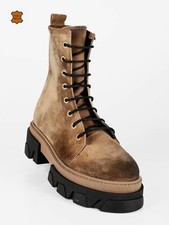 Eclipse Anfibi in pelle scamosciata da donna con tacco e plateau