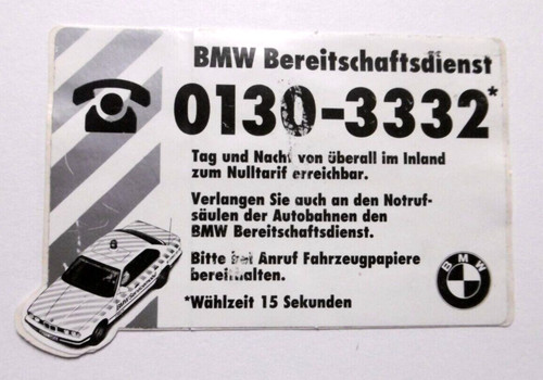 Adesivo pubblicitario bmw - pubblicitario,