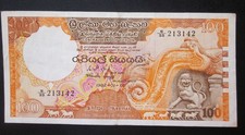 BANCONOTA 100 RUPIE SRI LANKA
