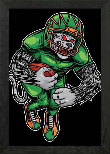 Poster bulldog football - poster,