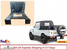 Ricambio Bikini Soft Top per Suzuki Samurai Sj410 Sj413 lunotto posteriore - Nero