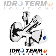 RUBINETTO COMBINATO SOTTOLAVABO LAVATRICE 1/2 X 3/4 BAGNO/CUCINA