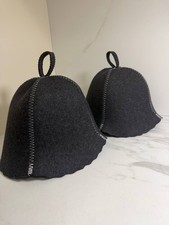 2 Cappello Sauna Lana Naturale