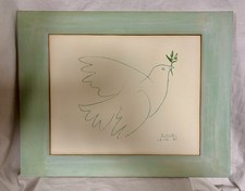 Pablo Picasso, Colomba della Pace, Litografia, 1961, Blu e Verde