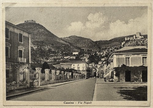 Cartolina cassino via napoli - via,