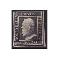 SICILIA 1859 20 GRANA ARDESIA