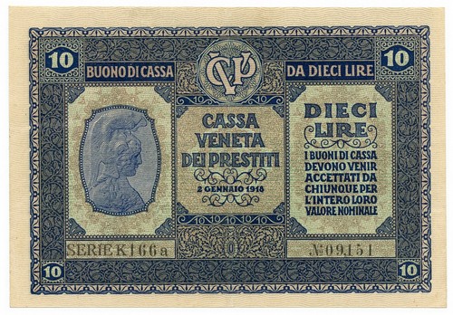 Lire cassa veneta - veneta, dei