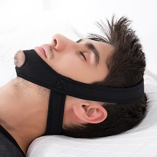 Fascia Per Mento In Neoprene Per Smettere Di Russare Cintura Apnea Notturna
