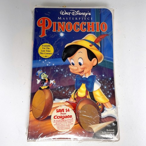 Pinocchio vhs walt disney - pinocchio, disney's