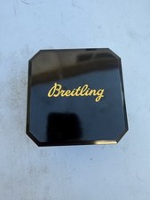 Breitling raro orologio vintage bachelite nero scatola per qualsiasi modello buone condizioni