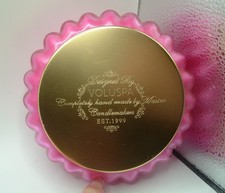 Candela Voluspa Mirabelle grande barattolo vetro 60 ore tempo di combustione versata a mano 3 stoppini