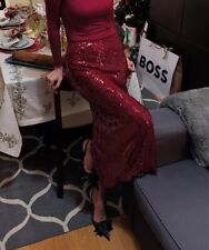 Zara Rosso Paillettes Gonna