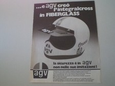 advertising Pubblicità 1977 CASCO HELMET AGV CROSS