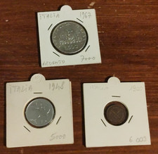 500 Lire  argento caravelle BB . 1 Lira.  1 Centesimo