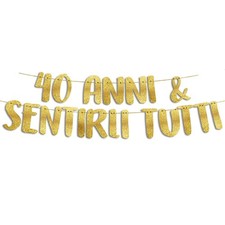 Compleanno striscione 40 - compleanno,